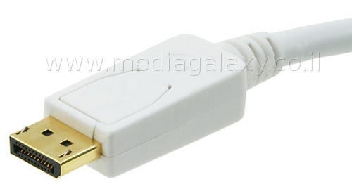 קונקטור DisplayPort  מוזהב