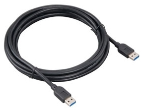 כבל USB 3.0 מסוכך באורך 1.8 מטר עם חיבורים A-A (זכר-זכר)