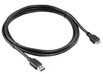 כבל USB 3.0 מסוכך באורך 1.8 מטר עם חיבורים A-microB