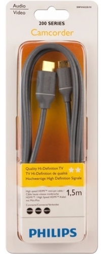 כבל HDMI למיני HDMI תוצרת פיליפס באריזה מקורית