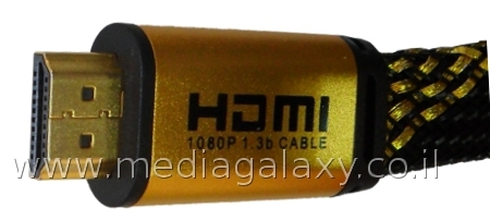 קונקטור HDMI מוזהב של כבל מתוצרת Lexus