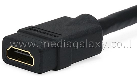 חיבור HDMI נקבה מוזהב