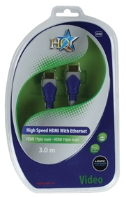 כבל HQSV-400-5 תוצרת HQ באריזה מקורית תקן HDMI 1.4