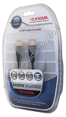 כבל HDMI-14 איכותי תומך 3D תוצרת SIGMA