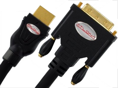 כבל מקצועי HDMI-DVI תוצרת Atlona דגם AT14020