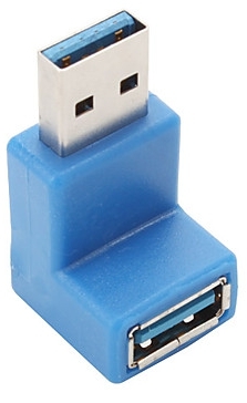 מתאם USB-3.0 בזוית 90 מעלות