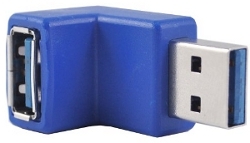 USB-3.0 זכר-נקבה בזוית 90 מעלות