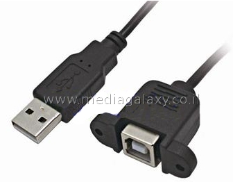 חיבור USB-2.0 מסוג B לפנל וחיבור A זכר