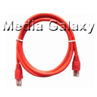 כבל רשת אדום RJ45 מסוכך FTP באורך 0.5 מטר CAT6