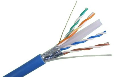 מבנה כבל רשת קשיח CAT6 מסוכך FTP