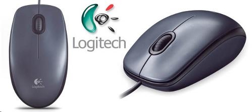 עכבר אופטי בחיבור USB, תוצרת Logitech דגם m90