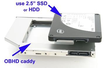 מתאם להתקנת SSD או HDD במקום DVD במחשב נייד