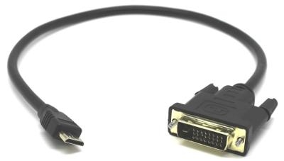 כבל קצר mini HDMI לחיבור DVI, מותאם במיוד למחשבי NUC