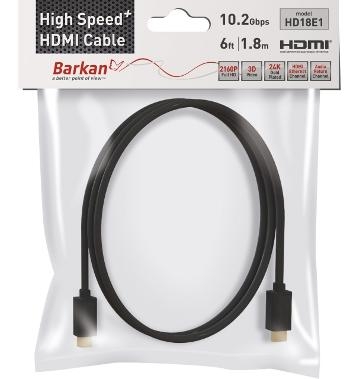 כבל HDMI איכותי בתקן 1.4 תוצרת ברקן