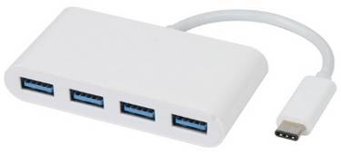 מתאם USB-3.1 Type c למרכזיה 4 חיבורים USB-3.0