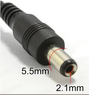 שנאי 5V עם פלאג DC בקוטר 5.5x2.1mm