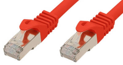 כבל רשת מגשר CAT7 SSTP עם חיבורי RJ45 בקצוות