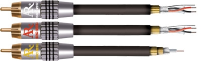 כבל מקצועי 3RCA-3RCA תוצרת Acoustic Research דגם PR-161