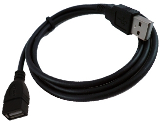 כבל USB 2.0 מאריך מסוכך באורך 3 מטר עם חיבורים A-AF